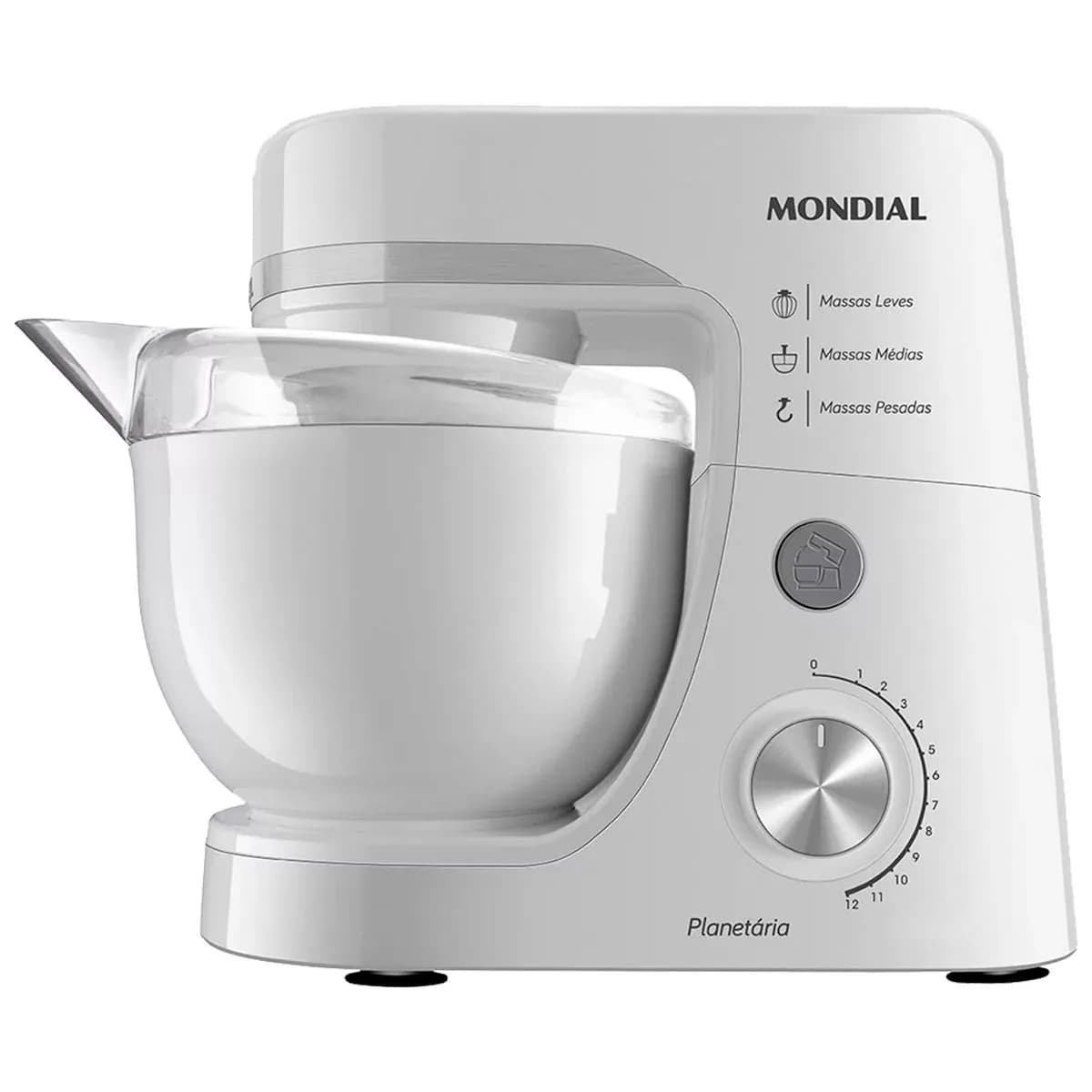 Batidora Planetaria Mondial BP-03 4,5L 12 Velocidades 220V - Blanco