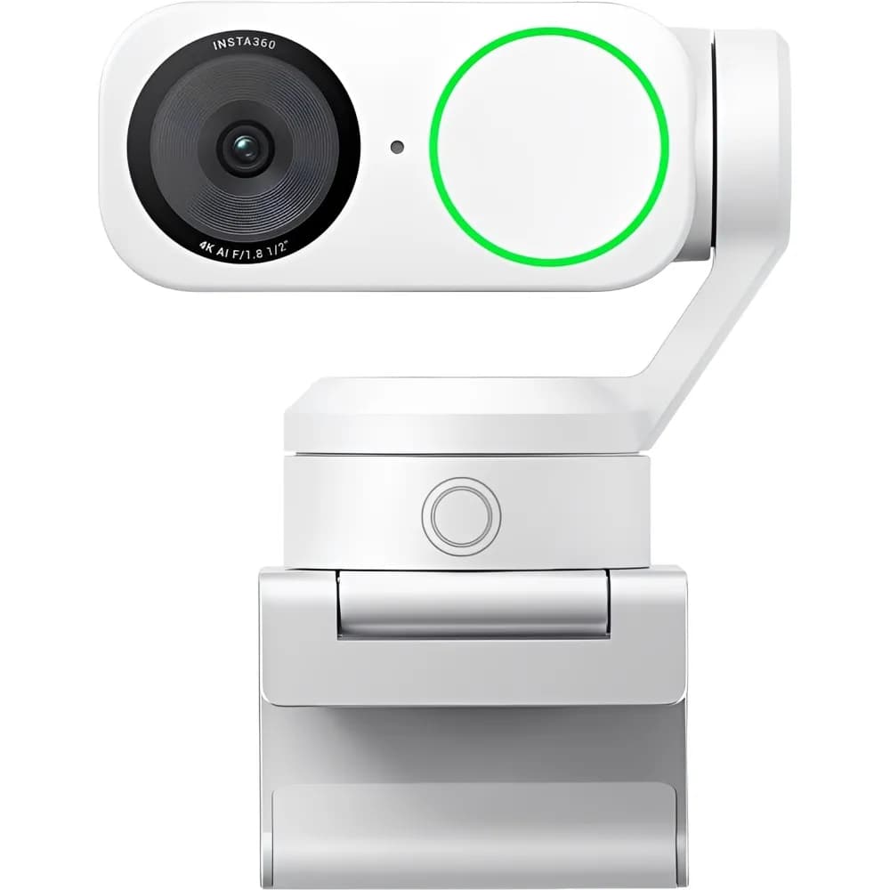 Webcam Insta360 Link 2 4K con Gimbal y Seguimiento por IA - Blanco