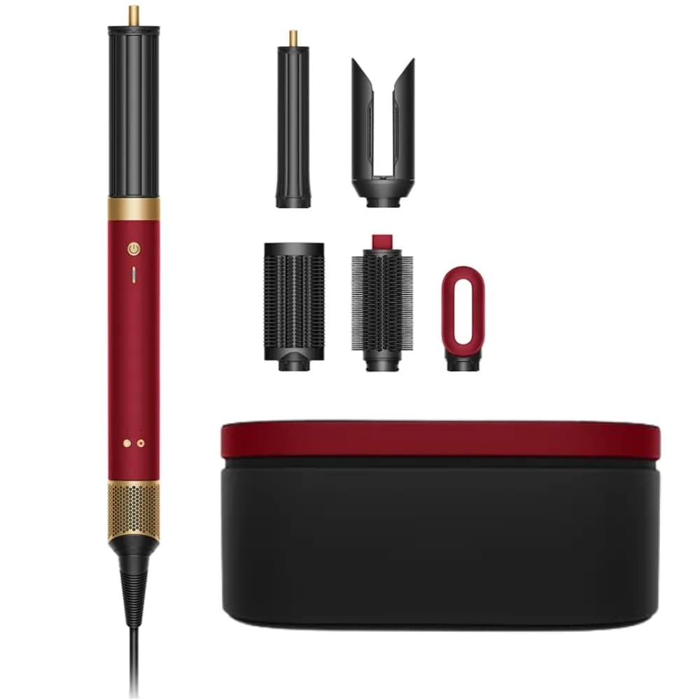 Secador y moldeador Dyson Airwrap Co-anda 2x HS09 1700W 220V - Red Velvet/Gold